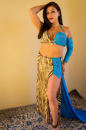 Versace of Cairo: Animal Print Bra and Skirt