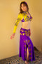 Versace of Cairo: Purple and Yellow Sleeve Costume