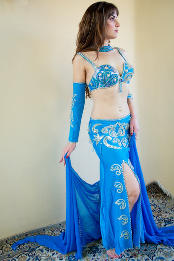 Versace of Cairo: Blue Paisley Princess