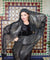 Modern Black and Silver Assuit Shawl with Large Diamond Design