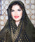 Modern Black and Gold Assuit Shawl With Deco Diamonds Design