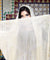 Modern White and Gold Assuit Shawl With Mixed Diamonds Design