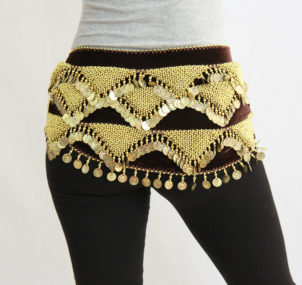 3-Row Pyramid Hip Sash (multiple colors available) - turquoiseintl