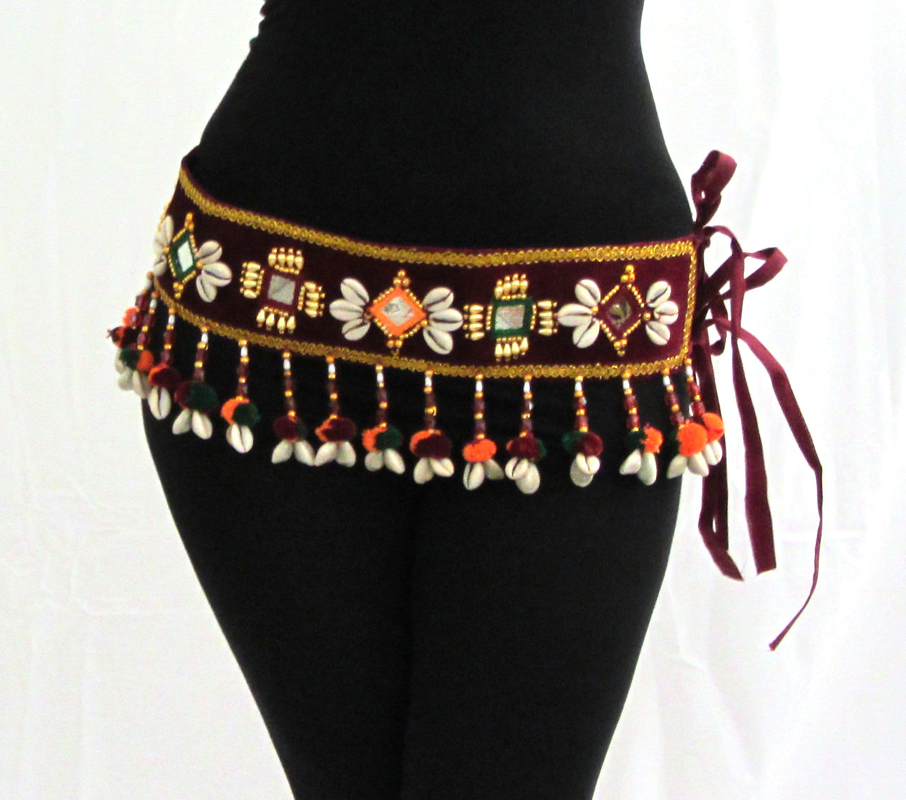 indiastop Kandora Women Fashion Tassel Tie Belt Tribal Fusion